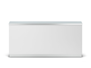 Blank counter stand mockup