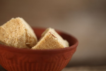 indian sweetness soam papdi plate