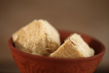 indian sweetness soam papdi plate