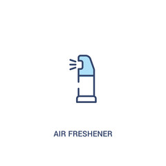 Obraz premium air freshener concept 2 colored icon. simple line element illustration. outline blue air freshener symbol. can be used for web and mobile ui/ux.