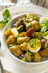 Homemade Organic Pesto Potato Salad