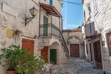 Fototapeta na wymiar Tourist attraction Trogir in Croatia