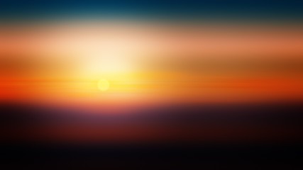 Fototapeta na wymiar Sunset background illustration gradient abstract, template blurred.