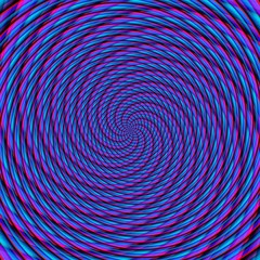 Abstract background illusion hypnotic illustration, rotation.