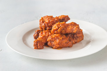 Bowl of buffalo wings