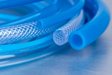 Flexible low pressure hose close-up