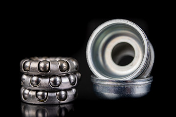 Replacing the bicycle wheel bearing. Bicycle parts service in the workshop.