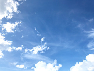 Blue sky and White clouds.