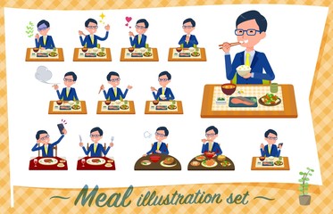 flat type glasses Honest man_Meal