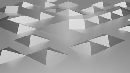 Abstract silver metal background 3D render