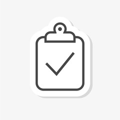 Checklist icon isolated on white background