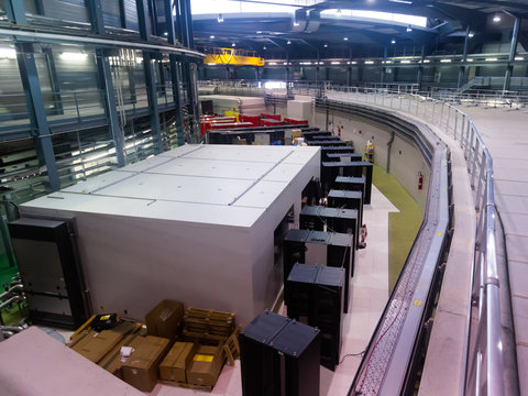 Image of ALBA synchrotron modern building interior indoors