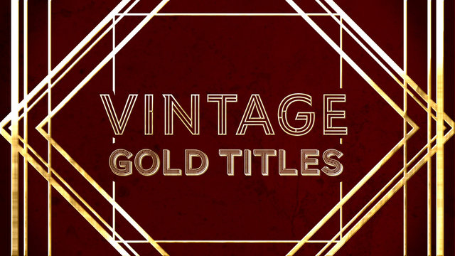 Vintage Gold Titles