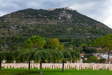 Fototapeta na wymiar A view of Monte Cassino and the abbey