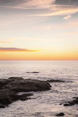 sunrise over the sea in spain