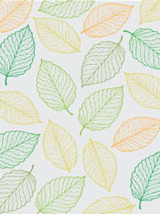 Obraz premium seamless pattern with autumn leaves