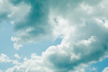 Fototapeta premium Blue sky background with clouds