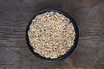 Useful Whole Grain Dietary Groats for Food Full of Vitamins and Oatmeal Minerals