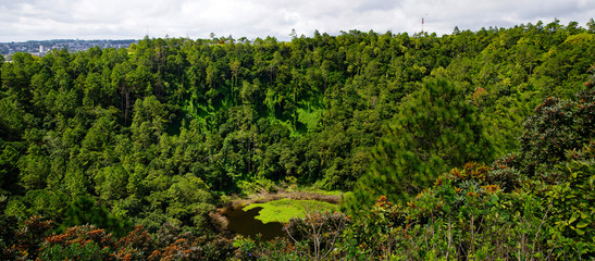 Volcano crater in Mauritius island, Trou aux Cerfs