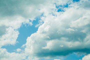Blue sky background with clouds