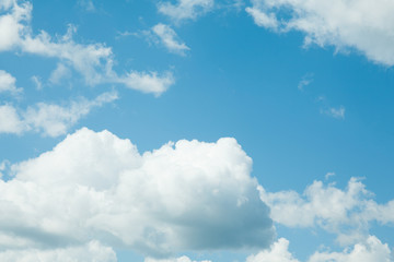 Fototapeta premium Blue sky background with clouds