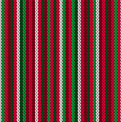 Christmas sweater knitted seamless pattern design.