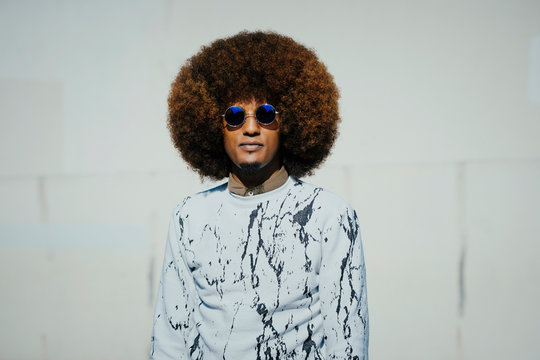 Young man standing outdoors