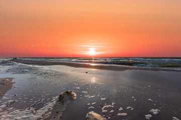 sunset on beach