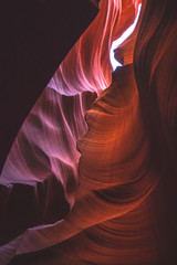 pink and orange canyon walls 