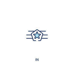 in concept 2 colored icon. simple line element illustration. outline blue in symbol. can be used for web and mobile ui/ux.