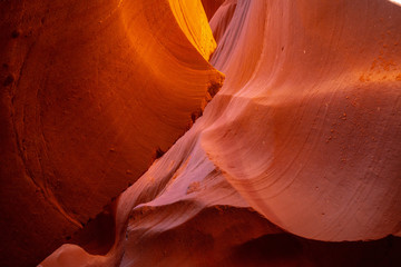 twisted orange flowing rock 