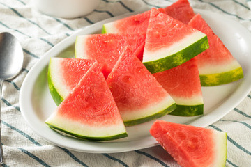 Raw Organic Pink Watermelon Slices