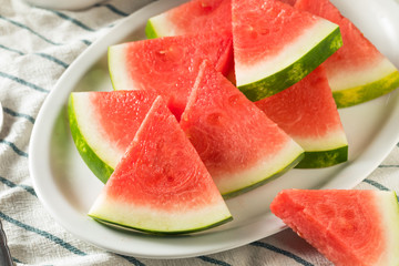 Raw Organic Pink Watermelon Slices