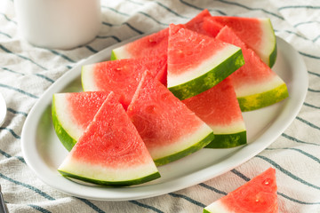 Raw Organic Pink Watermelon Slices