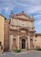 Montepulciano, Siena, Tuscany, Italy: the ancient church of Santa Lucia