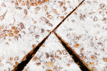 Italian Pine Nut Cake close up