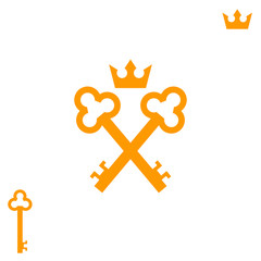 Golden keys. Logo 