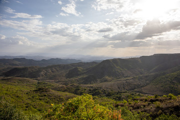 Beautiful landscape and nature in Lalibela, Ethiopia