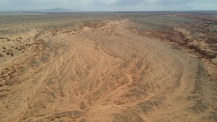 Harman Tsav, Mongolia. Gobi Desert. red sands.