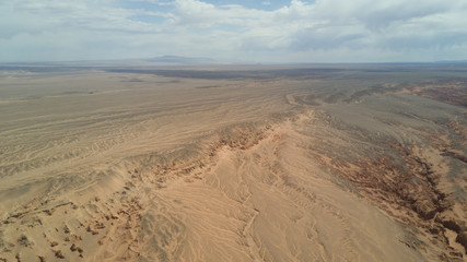 Fototapeta na wymiar Harman Tsav, Mongolia. Gobi Desert. red sands.
