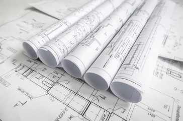 Technology blueprints. The part of engineering project.