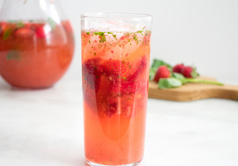 Strawberry Basil Lemonade