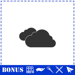 Clouds icon flat