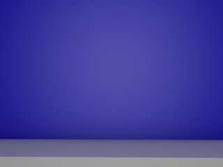 Blue Wall very beautiful. 3D render