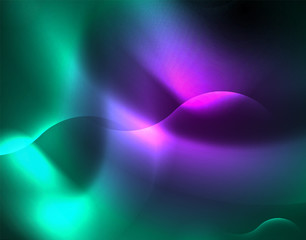 Neon lights vector abstract background