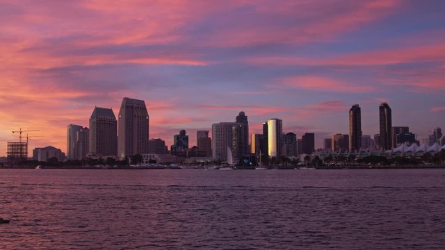 Downtown San Diego at Sunset