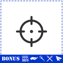 Fototapeta premium Target icon flat