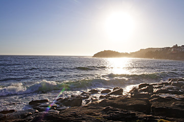 Early morning waves at Fairy Bower. Australia.