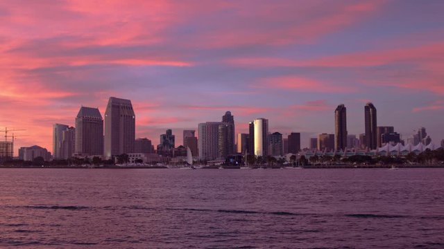 Downtown San Diego at Sunset