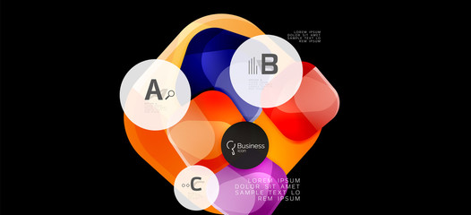 Info graphics circles background. Success icon symbol. Vector info graphic design. Creative vector element. Decoration element
